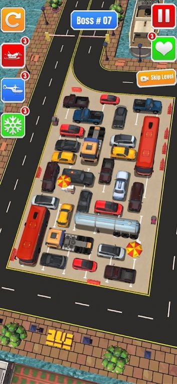 交通停车堵塞3D_图片